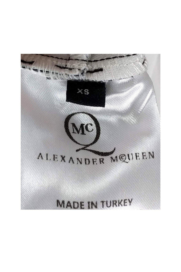 Current Boutique-Alexander McQueen - Black Splatter Neoprene Dress Sz XS