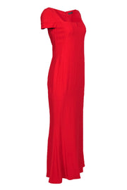 Current Boutique-Alexander McQueen - Red Cap Sleeve Gown Sz 6