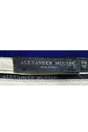 Current Boutique-Alexander McQueen - Royal Blue Boot Cut Trousers Sz 6
