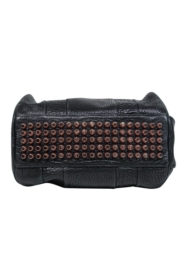Current Boutique-Alexander Wang - Black Pebbled Leather Messenger-Style Bag