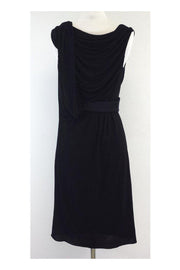 Current Boutique-Alexander Wang - Black Sleeveless Drape Dress Sz 4