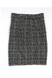 Current Boutique-Alexander Wang - Black & Tan Printed Pencil Skirt Sz 2