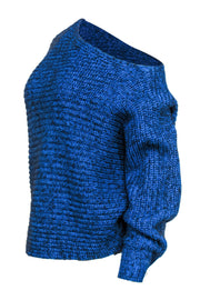 Current Boutique-Alexander Wang - Blue & Black Oversized Knit Sweater Sz M