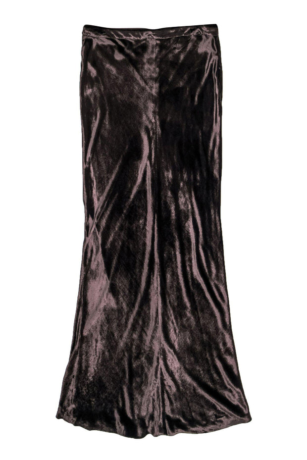 Current Boutique-Alexander Wang - Brown Velvet Maxi Skirt Sz M