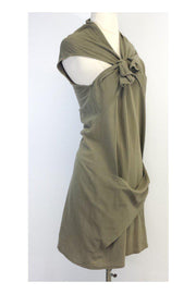 Current Boutique-Alexander Wang - Olive Green Cotton Sleeveless Dress Sz 4