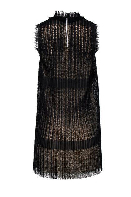 Alexis - Black Pleated Lace Shift Dress Sz XS – Current Boutique