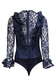 Current Boutique-Alexis - Blue Lace Bodysuit Sz S