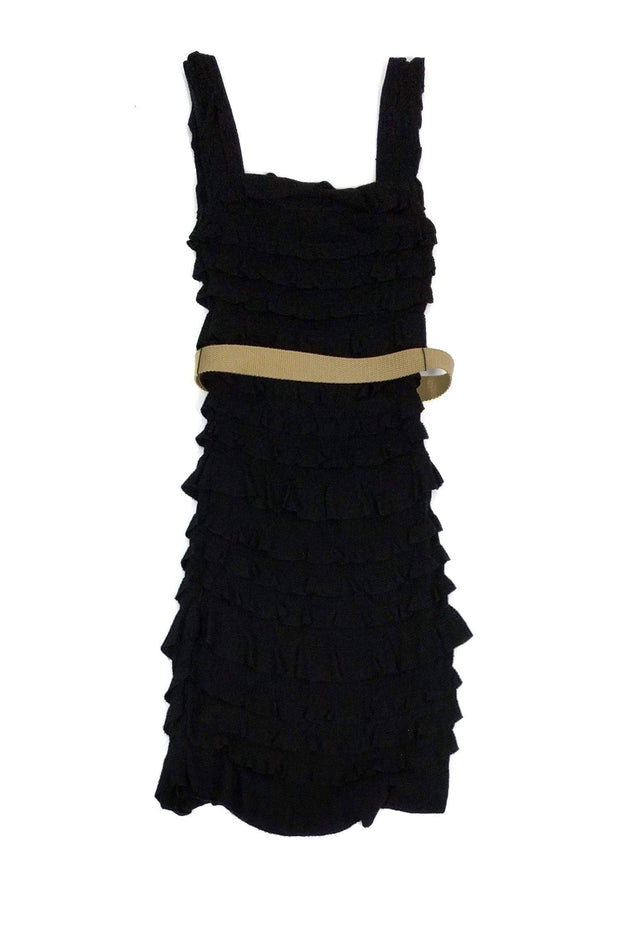 Current Boutique-Ali Ro - Black Knit Tiered Dress Sz 0