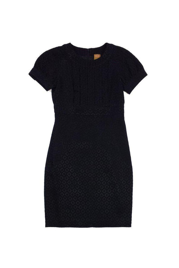 Current Boutique-Ali Ro - Black Textured Geo Print Dress Sz 0
