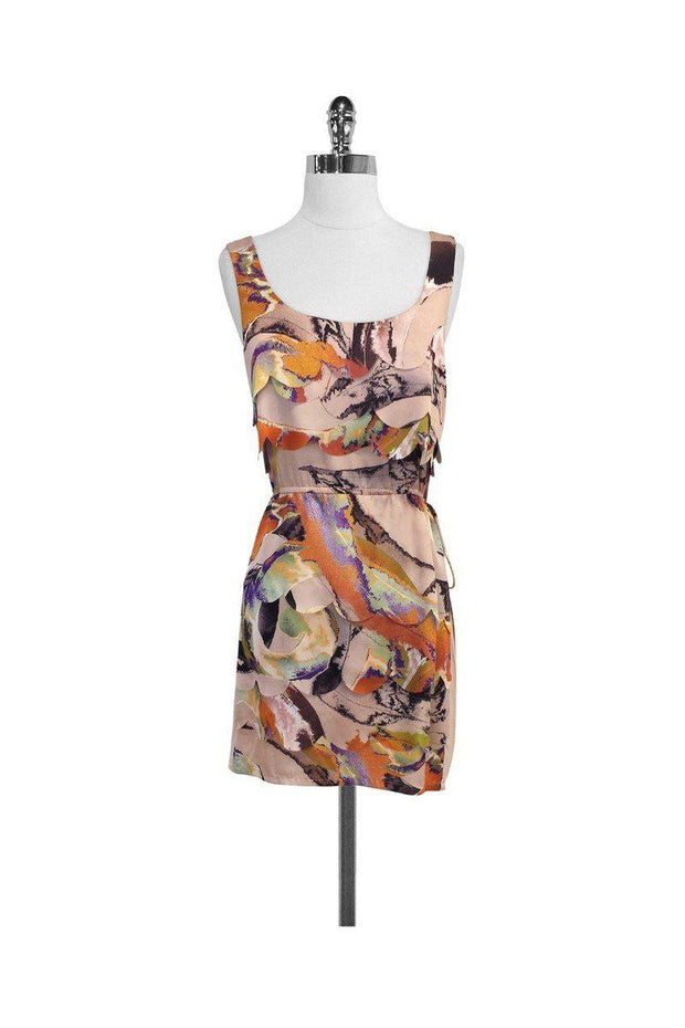 Current Boutique-Ali Ro - Multicolor Print Scalloped Sleeveless Dress Sz 4