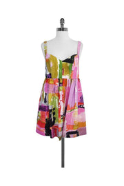 Current Boutique-Ali Ro - Multicolor Print Silk Sleeveless Dress Sz 8