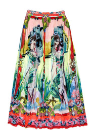 Current Boutique-Alice & Olivia - Abstract Floral Printed Maxi Skirt Sz 2