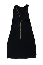 Current Boutique-Alice & Olivia - Black Gold Zipper Detail Dress Sz 0