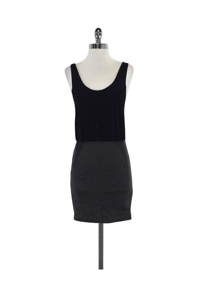Current Boutique-Alice & Olivia - Black & Grey Sleeveless Dress Sz XS
