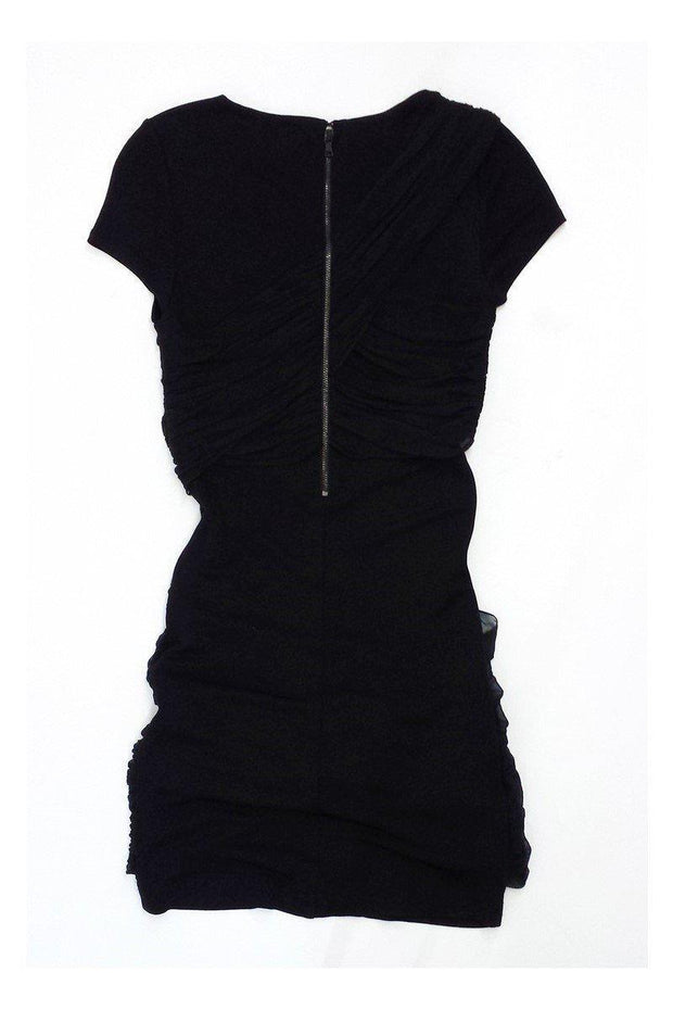 Current Boutique-Alice & Olivia - Black Silk Short Sleeve Dress Sz XS