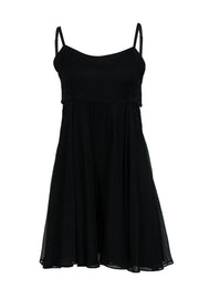 Current Boutique-Alice & Olivia - Black Strappy A-Line Dress w/ Side Cutouts Sz 8