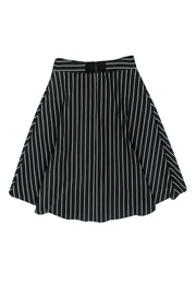 Current Boutique-Alice & Olivia - Black Striped High-Low Skirt Sz 10