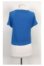 Current Boutique-Alice & Olivia - Blue Knit Sweater Top Sz M