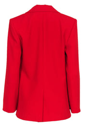 Current Boutique-Alice & Olivia - Bright Red Buttoned Blazer Sz 8