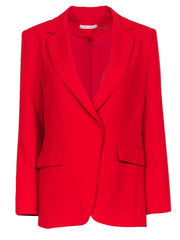 Current Boutique-Alice & Olivia - Bright Red Buttoned Blazer Sz 8