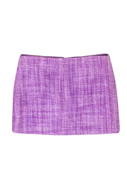 Current Boutique-Alice & Olivia - Lavender Tweed Miniskirt Sz 12