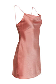 Current Boutique-Alice & Olivia - Light Pink Satin "Harmony" Sleeveless Slip Dress Sz 0