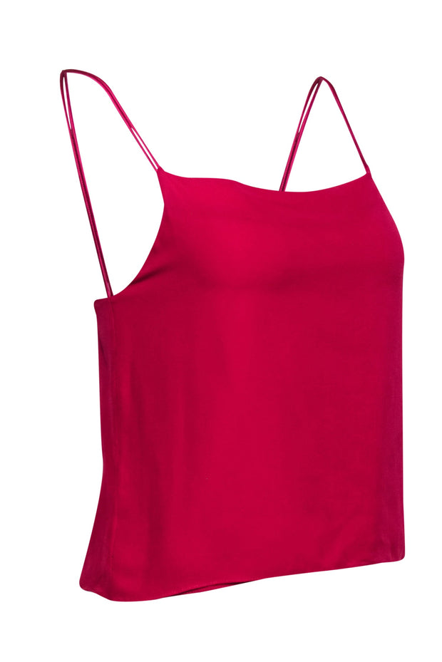 Current Boutique-Alice & Olivia - Magenta Cowl Neck Cropped Camisole Sz XS