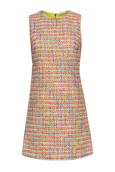 Current Boutique-Alice & Olivia - Multicolor Metallic Tweed Midi Dress Sz 6