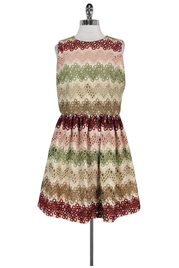 Current Boutique-Alice & Olivia - Multicolor Shimmer Flared Dress Sz 12
