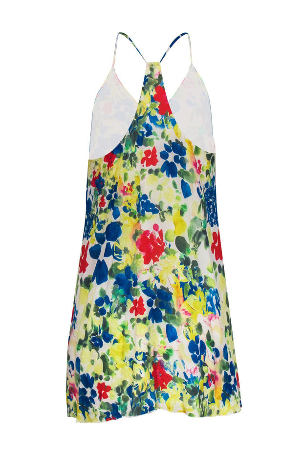 Current Boutique-Alice & Olivia - Multicolored Floral Print Racerback Shift Dress Sz S