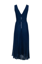Current Boutique-Alice & Olivia - Navy Blue Sleeveless Pleated Skirt Dress Sz 4