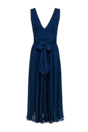 Current Boutique-Alice & Olivia - Navy Blue Sleeveless Pleated Skirt Dress Sz 4