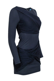 Current Boutique-Alice & Olivia - Navy Ruched Dress Sz 2