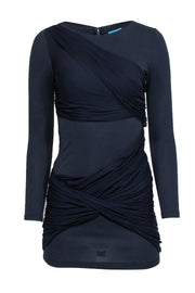 Current Boutique-Alice & Olivia - Navy Ruched Dress Sz 2