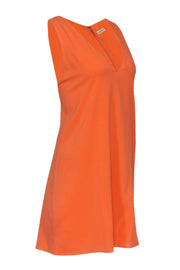 Current Boutique-Alice & Olivia - Orange Sleeveless Shift Dress w/ Back Cutout Sz M