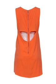 Current Boutique-Alice & Olivia - Orange Sleeveless Shift Dress w/ Back Cutout Sz M