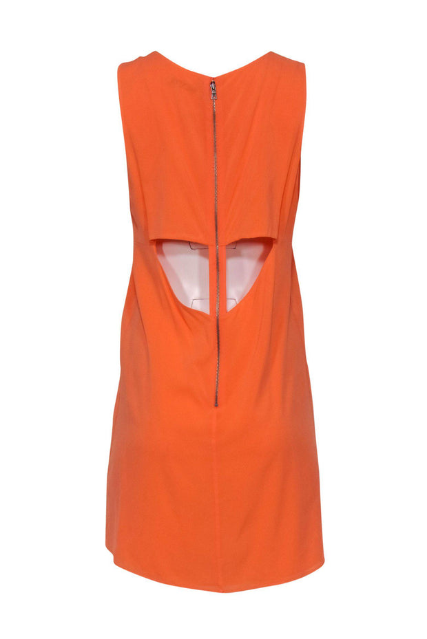 Current Boutique-Alice & Olivia - Orange Sleeveless Shift Dress w/ Back Cutout Sz M