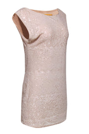 Current Boutique-Alice & Olivia - Pink Sequin Cap Sleeve Shift Dress Sz S