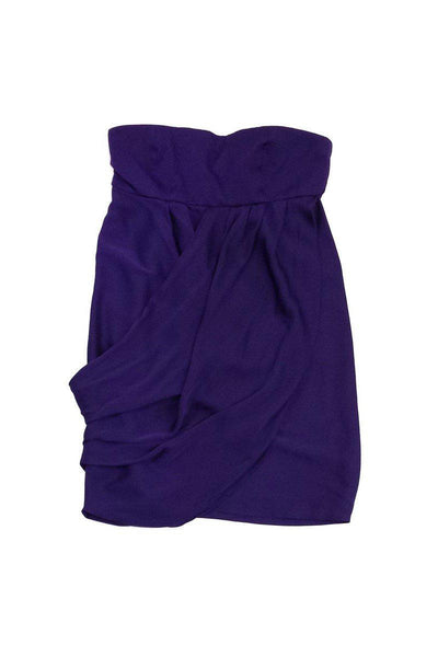 Current Boutique-Alice & Olivia - Purple Cut Out Back Strapless Dress Sz S