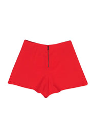 Current Boutique-Alice & Olivia - Tomato Red High Waisted Shorts Sz 4