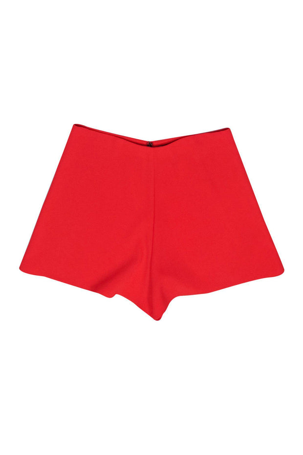 Current Boutique-Alice & Olivia - Tomato Red High Waisted Shorts Sz 4