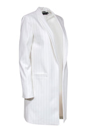 Current Boutique-Alice & Olivia - White & Black Pinstripe Oversized Blazer Sz 2