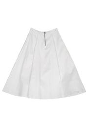 Current Boutique-Alice & Olivia - White Flared Midi Skirt Sz 0