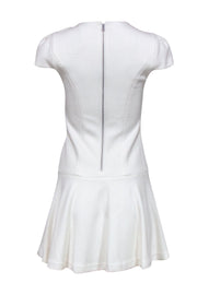 Current Boutique-Alice & Olivia - White Quilted Drop Waist Dress Sz 4