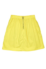 Current Boutique-Alice & Olivia - Yellow A-Line Skirt Sz S
