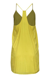 Current Boutique-Alice & Olivia - Yellow Sleeveless Racerback Shift Dress Sz M