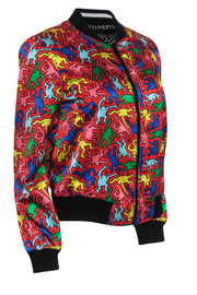 Alice & Olivia x Keith Haring - Multicolor Reversible Bomber