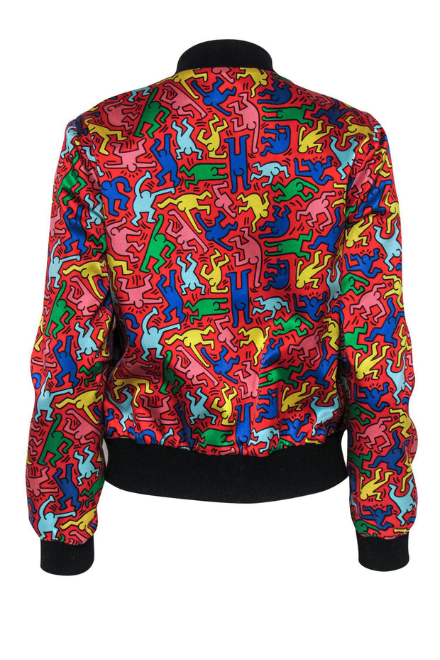 Alice & Olivia x Keith Haring - Multicolor Reversible Bomber