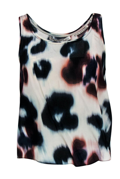 Current Boutique-All Saints - Abstract Splatter Printed Silk Tank Sz 2