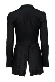 Current Boutique-All Saints - Black Button-Up Blazer w/ Tailcoat Sz 4